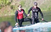 Waren die beiden besten U-23-Fahrer bei der Rangliste: David Töpel und Florin Bange (r.).