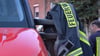 Bei Oppin musste die Feuerwehr wegen eines speziellen Mikrowellenunfalls ausrücken.