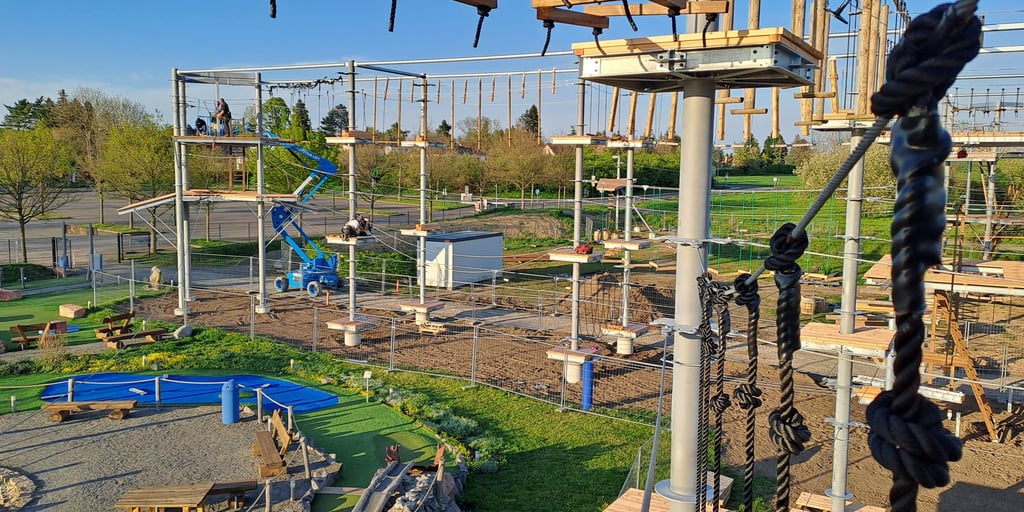 Am 10. Mai 2025, also diesen Samstag, weiht der Kletterpark in Markkleeberg einige Neuheiten ein.