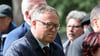 Thüringens Ministerpräsident Mario Voigt (CDU) hielt am 80. Jahrestag der Befreiung vom Nationalsozialismus eine Rede.