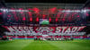 Nachteile für die Messestadt ohne Champions League: Choreo der RB-Fans gegen Real Madrid.