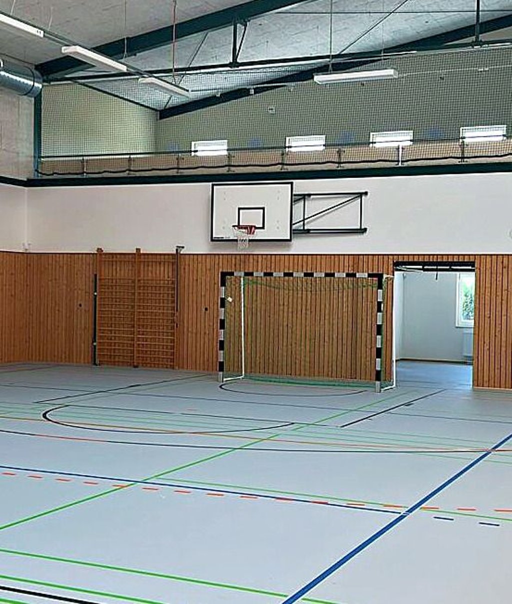 Die sanierte Sporthalle in Löderburg wird wieder eröffnet.