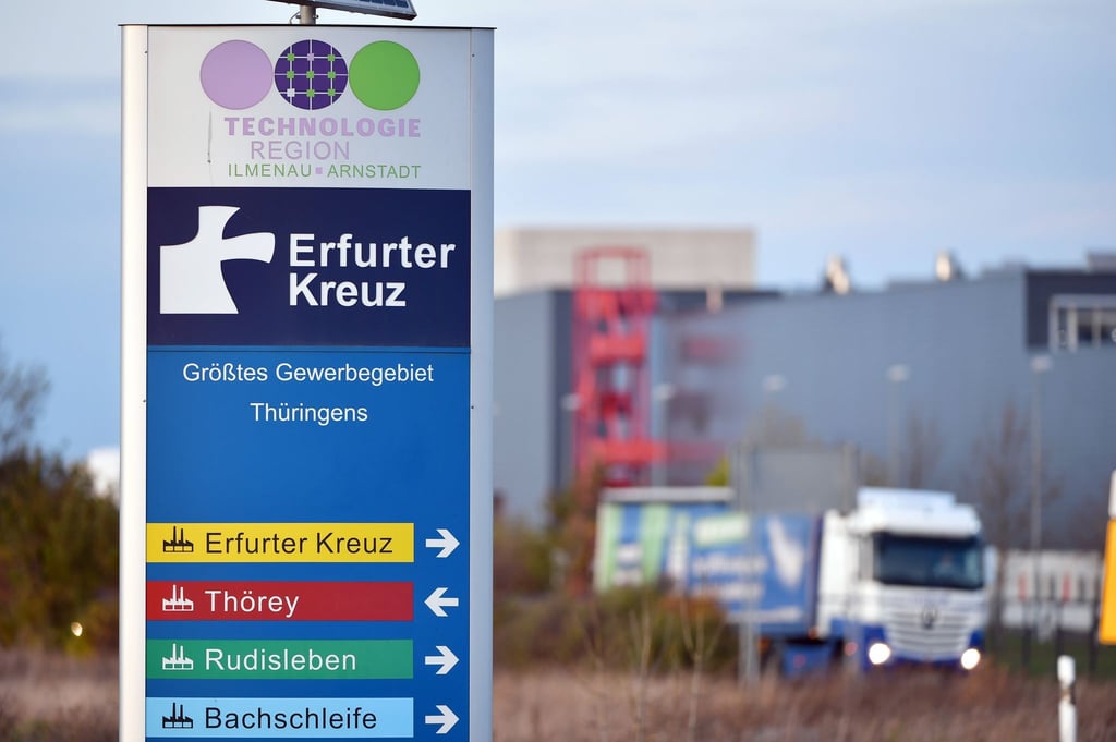 Wirtschaftsministerin für Stromtrasse zu Thüringens größtem Gewerbegebiet
