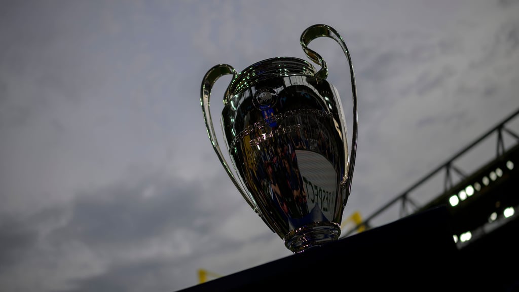 Objekt der Begierde: der Champions-League-Pokal.
