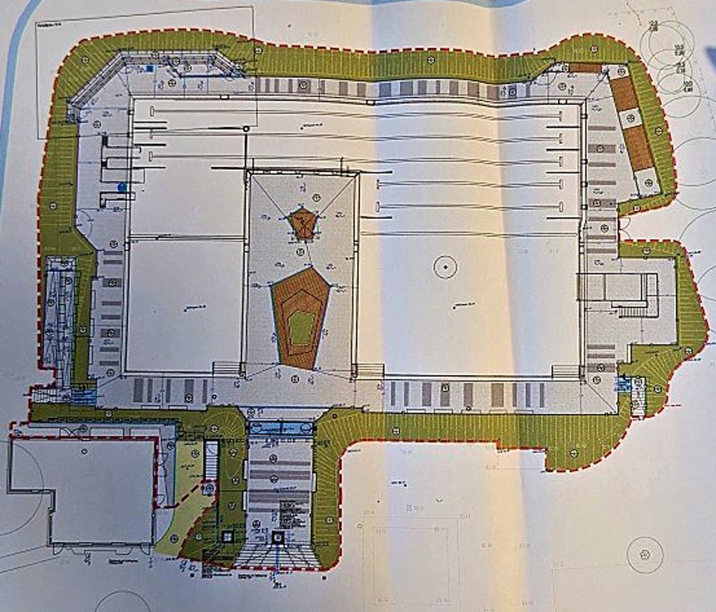Der Plan des Stadtbads