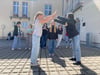 Die Foto AG der Sechstklässler am Humboldt Gymnasium Hettstedt fotografiert Schatten.
