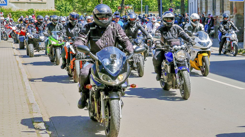 Die Ausfahrt der Biker wird wieder der Höhepunkt des Zeitzer Bikertreffens.