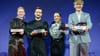 Die Preisträger Dana Herfurth (l-r), Bernhard Wenger, Tua El-Fawwal und Enzo Brumm.