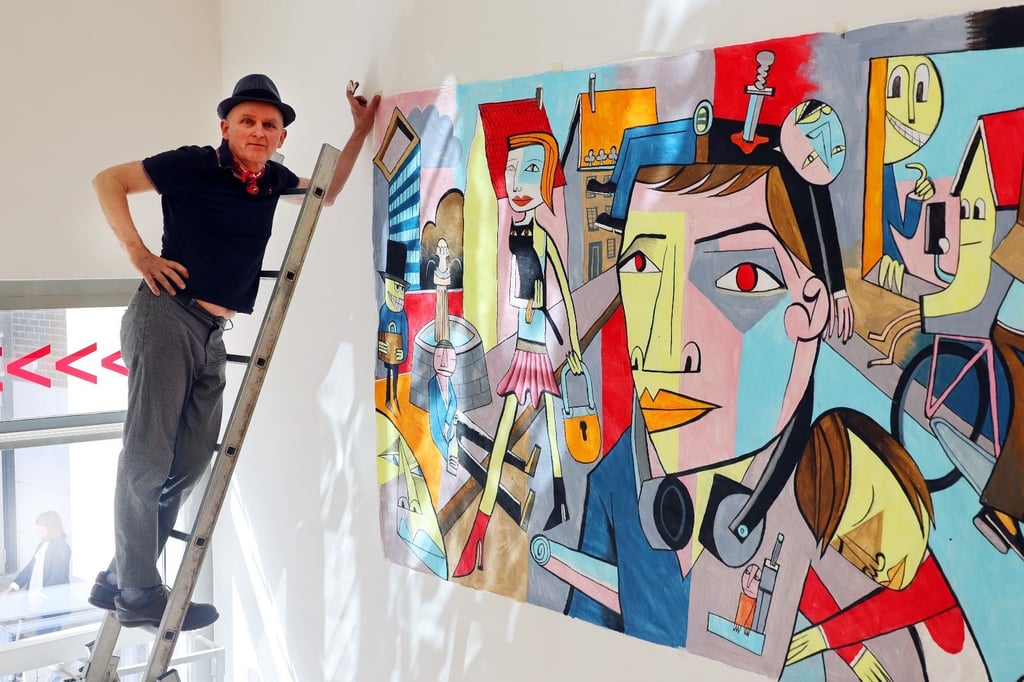 Jim Avignon, international gefeierter Pop-Art-Künstler, zeigt seine Bilder bei Zeitkunst in Halle