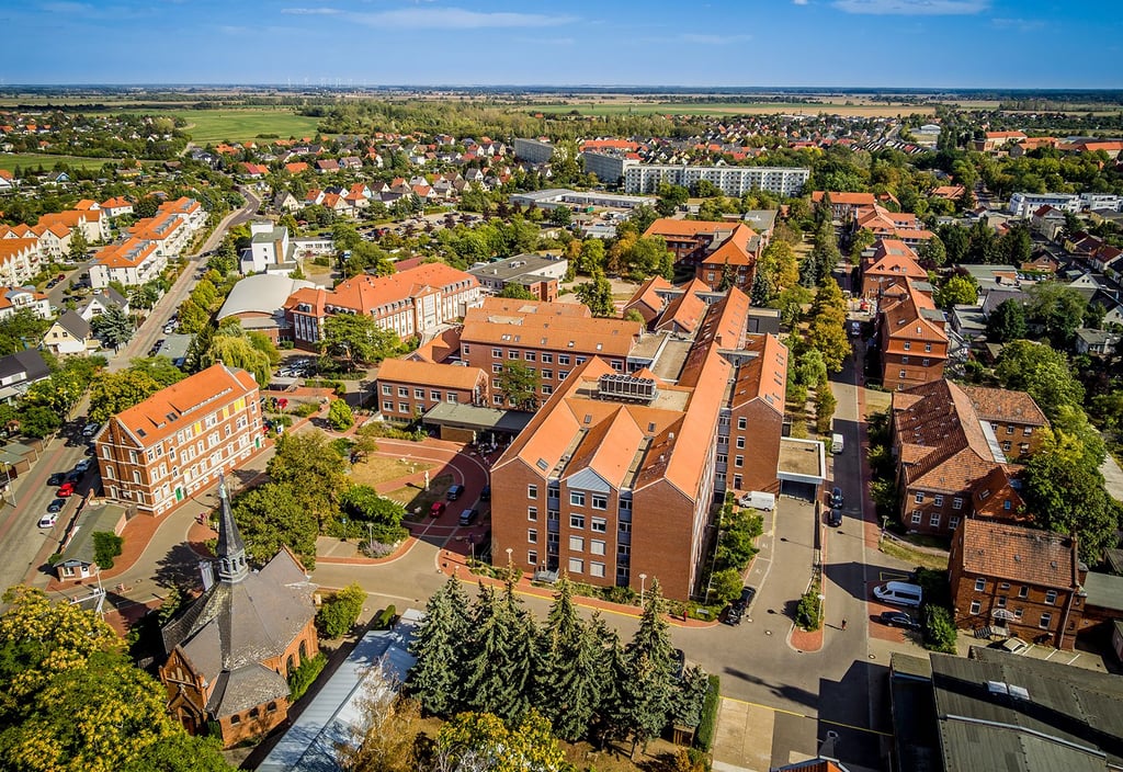 Luftbild Pfeiffersche Stiftungen Magdeburg-Cracau