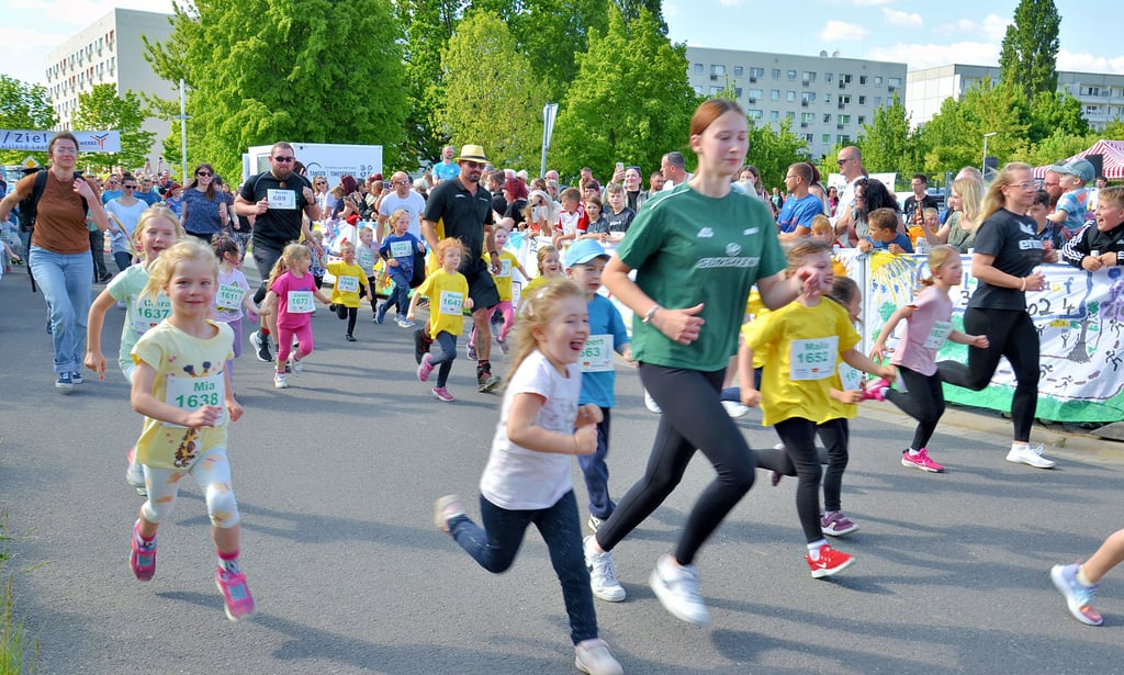 Mit Kalinchen-Lauf ging es los heute beim Staßfurter Salzlandlauf.