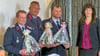 Bereit für die gemeinsame Sache:   Ortswehrleiter Benjamin Richter (Drewitz),  Andreas Hübe (Magdeburgerforth), Christian Kalusa (Dörnitz)  mit Möckerns Stadtbürgermeisterin Doreen Krüger (v. li.). 