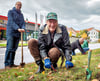 Am 29. Oktober 2023 hat der Heimatverein Gommern tausende Frühblüherzwiebeln an der Magdeburger Straße in die Erde gebracht. 