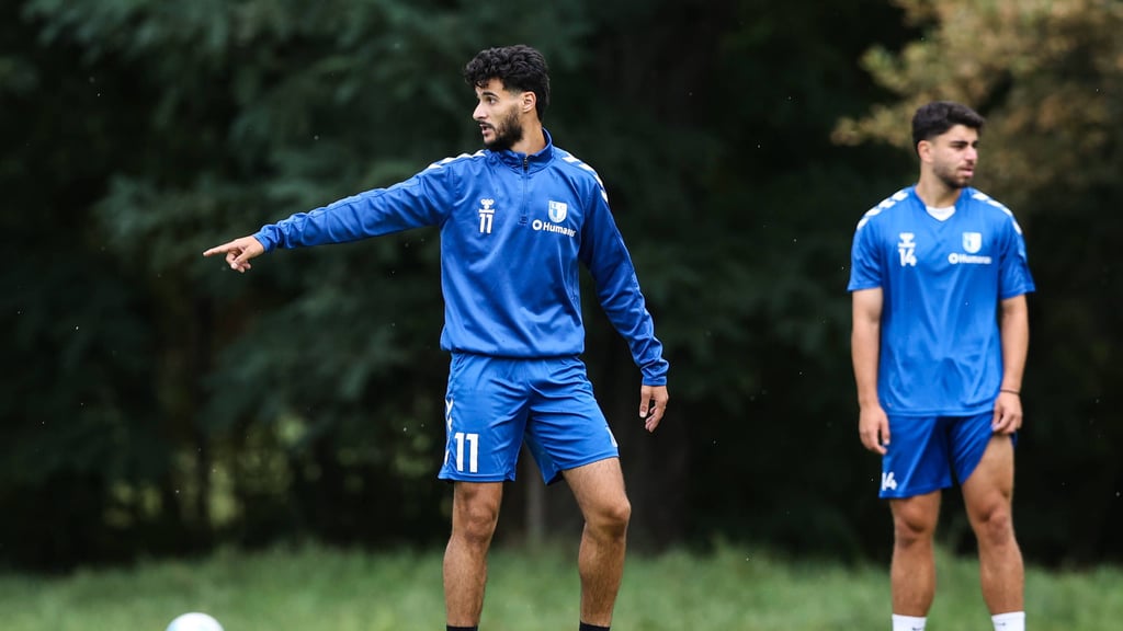 El Hankouri stand beim freitäglichen Abschlusstraining wieder auf dem Platz.