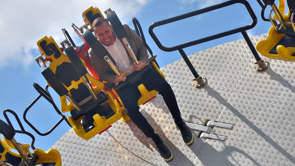 Am 10. Mai beginnt in Stendal das Frühlingsfest auf dem Schützenplatz. Oberbürgermeister Bastian Sieler wagte sich in eine der neuen Attraktionen.