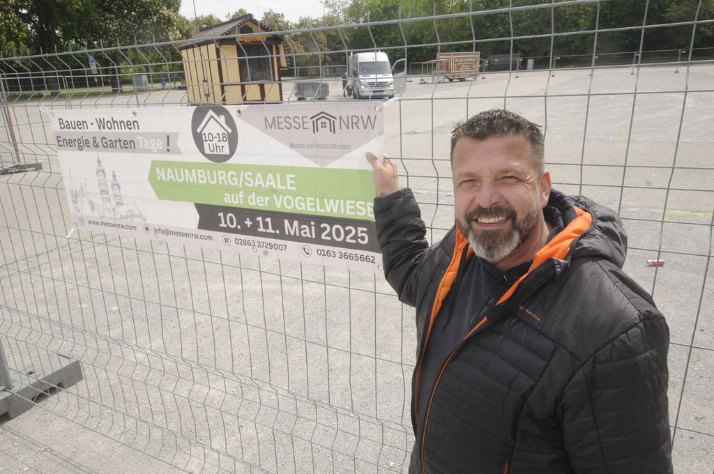 Große Pläne: Bau- und Gartenmesse am 10. und 11. Mai 2025 mit dem Ex-Naumburger Jens Schade (jetzt NRW) als Veranstalter auf der Vogelwiese.