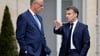 Bundeskanzler Merz und Frankreichs Präsident Macron sind zusammen mit dem britischen Premierminister Starmer auf dem Weg nach Kiew. (Archivbild)
