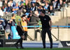 Christian Titz wurde auswärts bei Hertha BSC von Patrick Schwengers verwarnt, da er sich aufregte. 