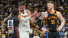 Isaiah Hartenstein (r.) verbuchte für die Oklahoma City Thunder zehn Punkte gegen die Denver Nuggets.