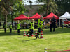 In Beyendorf-Sohlen traten die Kinderfeuerwehren der Stadt Magdeburg zum Wettstreit um den Titel Stadtmeister an. Hier eine Mannschaft der KInderfeuerwehr Randyu-Calenberge.