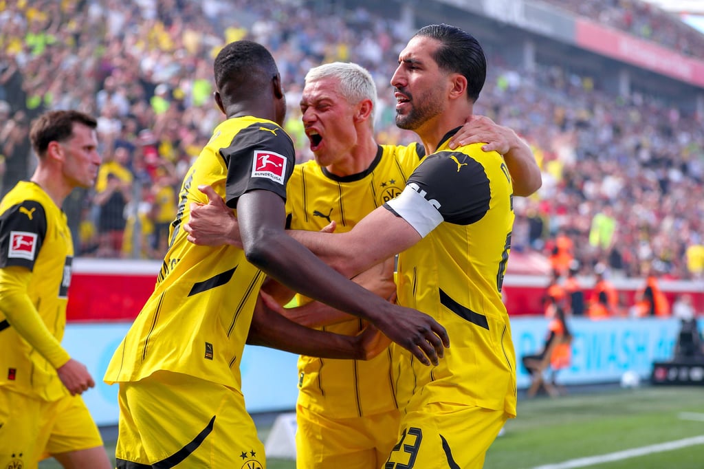 Jubel beim BVB gegen Bayer Leverkusen.