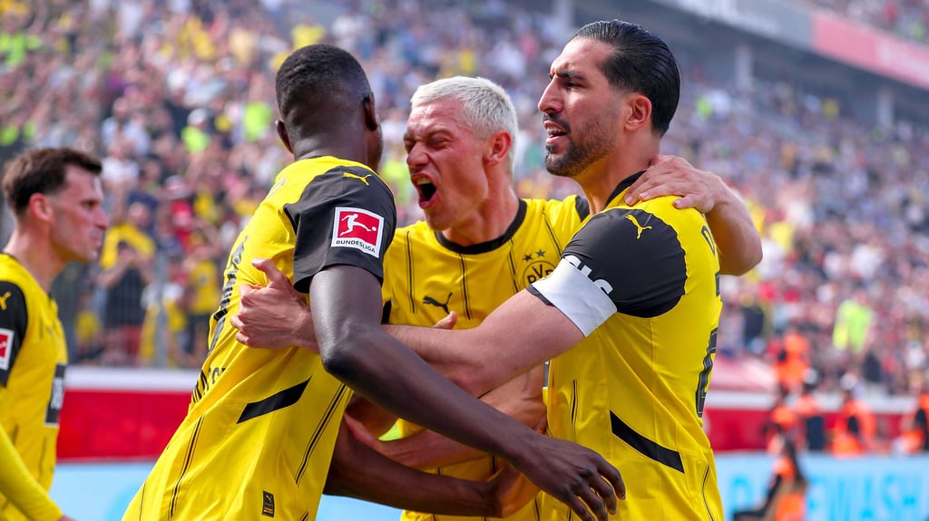 Jubel beim BVB gegen Bayer Leverkusen.