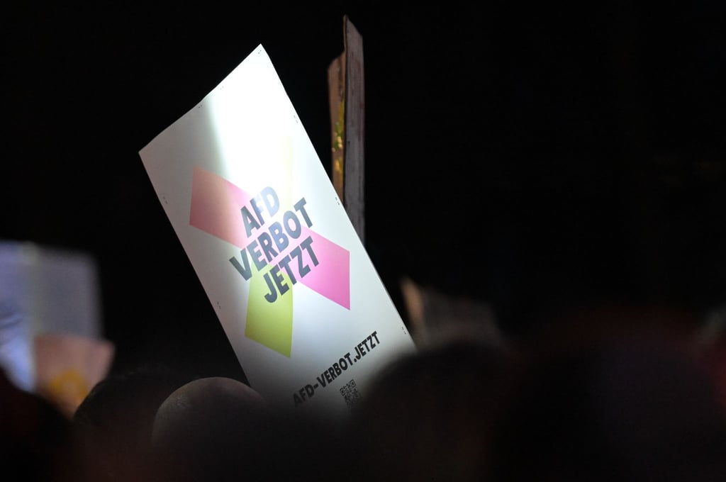 Demonstranten in Jena verlangen AfD-Verbot