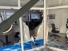 Eine Explosion richtete am Büro der MZ in Sangerhausen großen Schaden an.