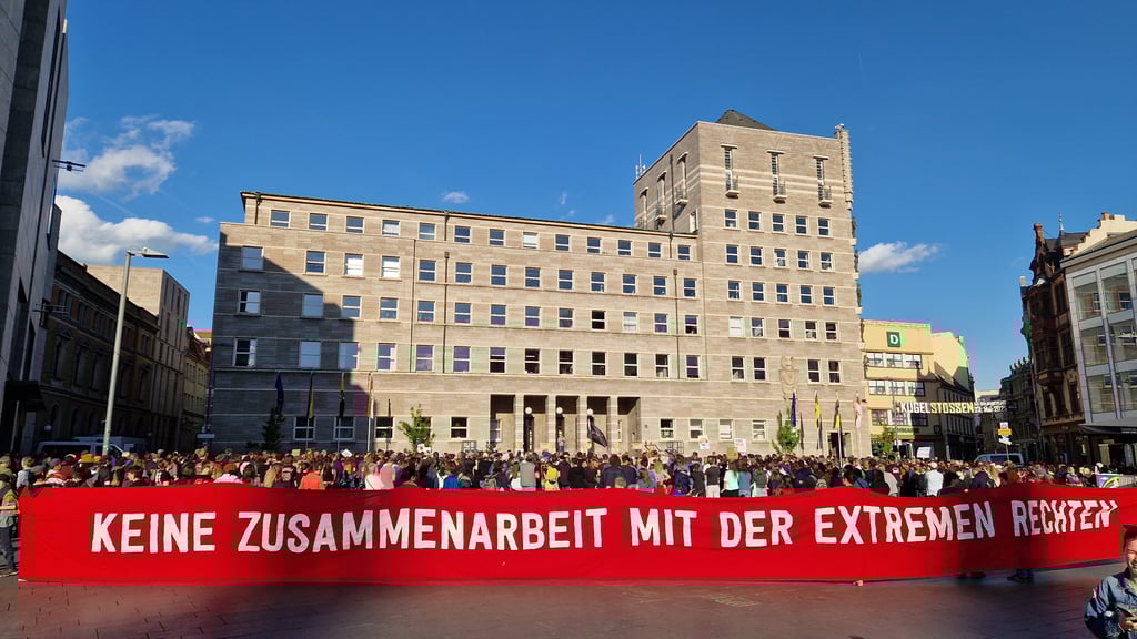 Forderungen der Teilnehmer in Halle.