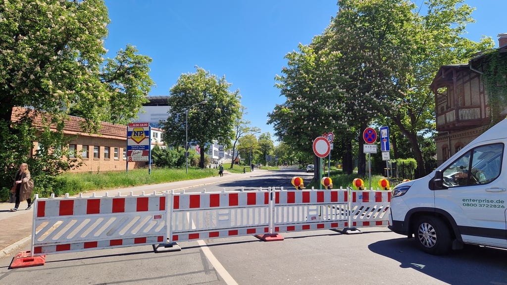 Sperrung der Ernst-Grube-Straße