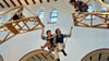 Die Artisten der Zirkusgruppe „Cirque on Edge“ zeigten bereits ihr Können in der ehemaligen Kirche.