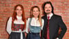 Johanna Mross gemeinsam mit ihrer Mutter Stefanie Hertel und Stiefvater Lanny Lanner.