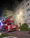 In einem Wohnblock in Eisleben hat es in der Nacht gebracht. 25 Menschen wurden evakuiert.