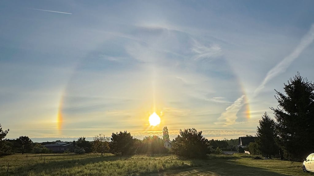 Dieses Wetterphänomen fotografiert Benjamin Zischke am Sonntag.