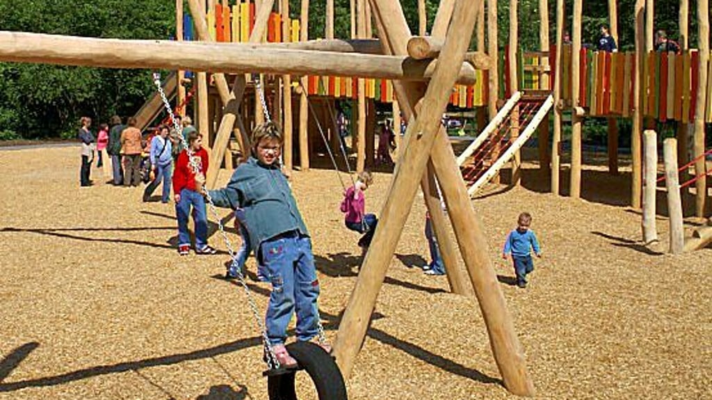 Der Spielplatz „Drachennest“ in Neustadt. Dort gibt es bereits "inklusive" Spielgeräte.