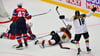 NHL-Star Tim Stützle jubelt über seine ersten WM-Punkte.