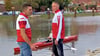 Mathias Schulz (links) und Torsten Klipp sind Ruderer in Tangermünde.