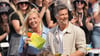Andrea Kiewel und Wayne Carpendale beim ZDF-Fernsehgarten.