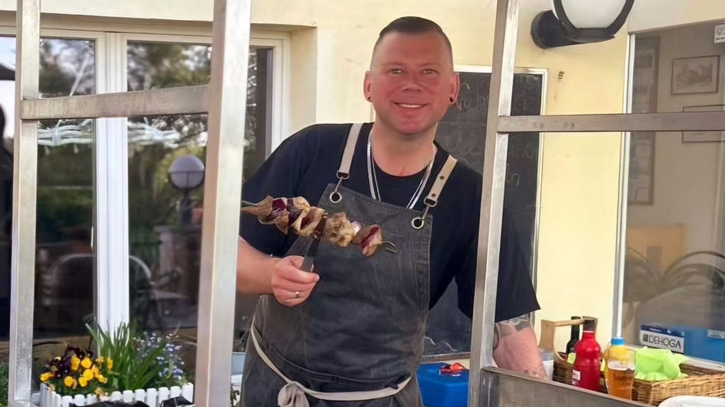 Mathias Heinecke betreibt in Weißenfels einen Grill- und Gastroservice.