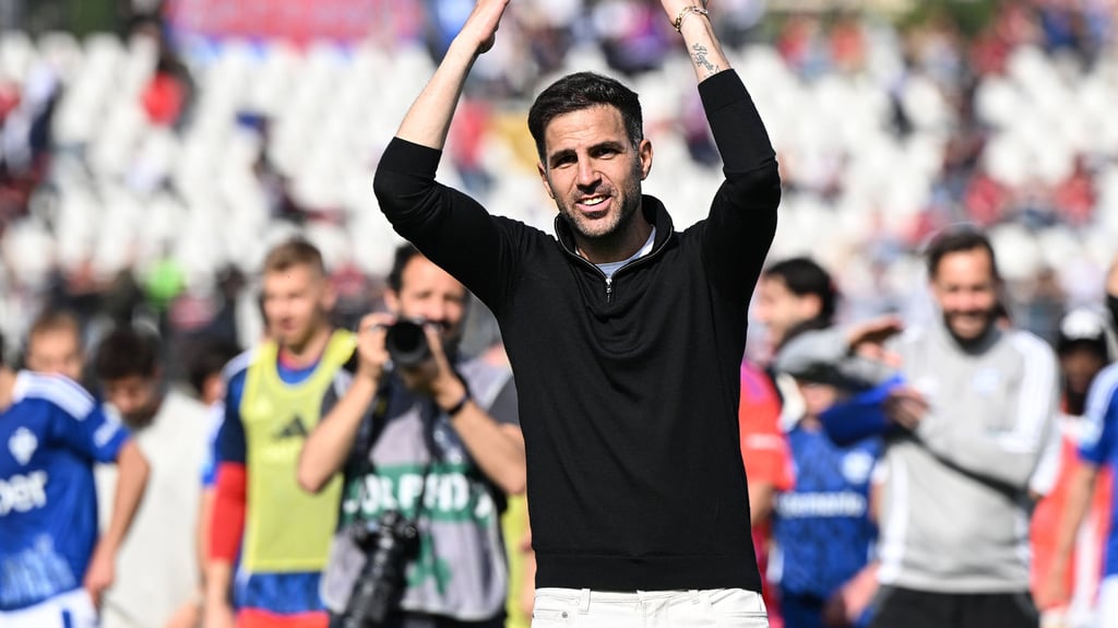 Cesc Fabregas bedankt sich bei den Fans.