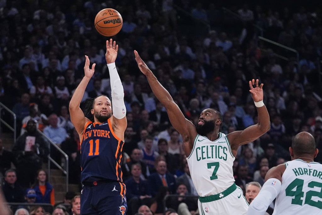 Jalen Brunson führte die Knicks zum dritten Sieg gegen die Celtics.