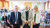 Norbert Lazay (Mitte) moderierte das Forum zur Bürgermeisterwahl in Osterburg, auf dem sich die beiden Kandidten Sandra Matzat (rechts) und Nico Schulz (links) präsentierten.