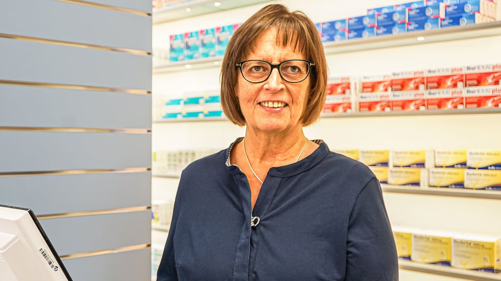 Heike Fuldner-Moser betreibt seit 30 Jahren die Rathaus-Apotheke in Wolmirstedt.