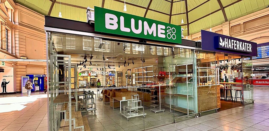 Keine Blumen: Gähnende Leere in der Filiale im Hauptbahnhof