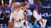 Isaiah Hartenstein gab vollen Einsatz - auch gegen Russell Westbrook.