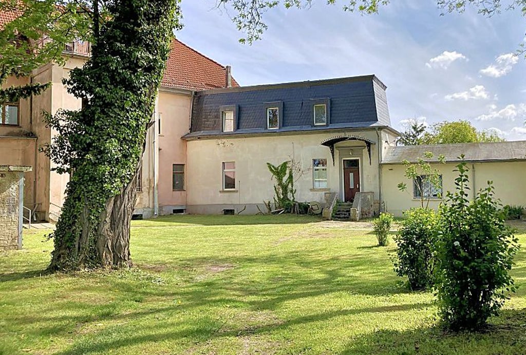 Auf der Wiese am Gutshaus wollen die Trinumer künftig feiern.
