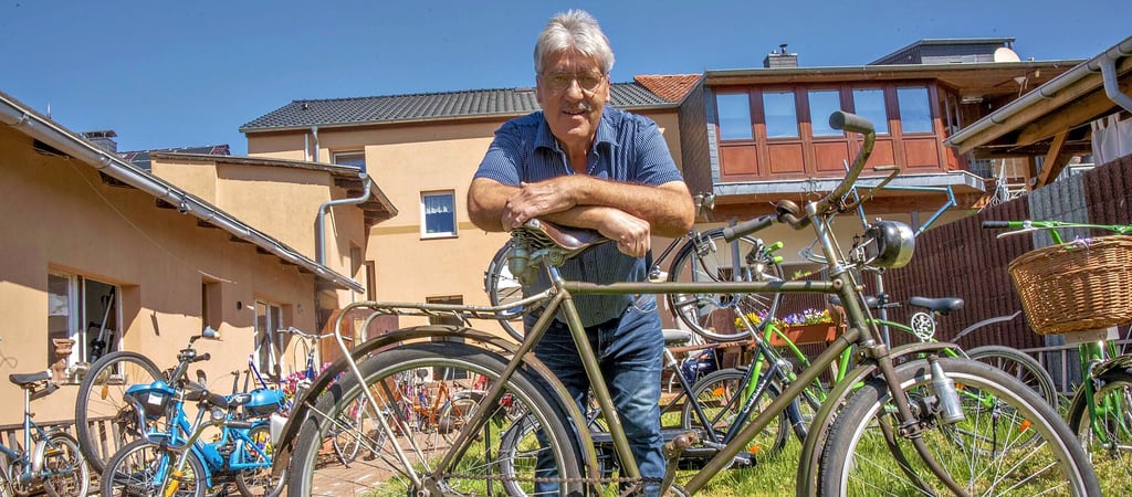 Fahrradenthusiast Jürgen Ribbecke besitzt eine Hobbywerkstatt und bereitet das Ifa-Treffen am 17. Mai vor.
