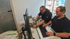 Marcel Ulrich (links) und Kai Jürges von der IT-Abteilung der Stadtverwaltung Blankenburg installieren in den neuen Büros des Standesamtes in der Langen Straße 36 die Computerarbeitsplätze.