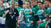 Trainer Runar Sigtryggsson und die Spieler des SC DHfK Leipzig bejubelten beim 25:23-Erfolg in Erlangen den ersten Bundesliga-Auswärtssieg nach langer Durststrecke.