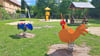 Auf dem Spielplatz in  Sandersleben (Anhalt)   warten nun viele neue Geräte auf die Kinder. 